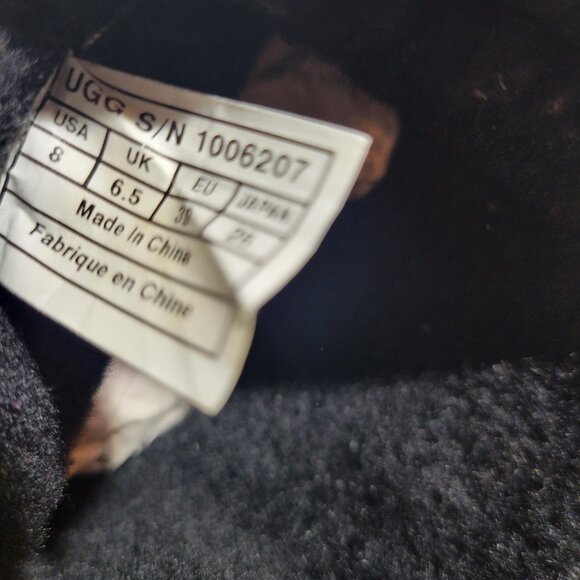 UGG I Heart Kisses Mini Women's Size 8 US Black Floral Winter Boots 1006207 - Picture 10 of 12